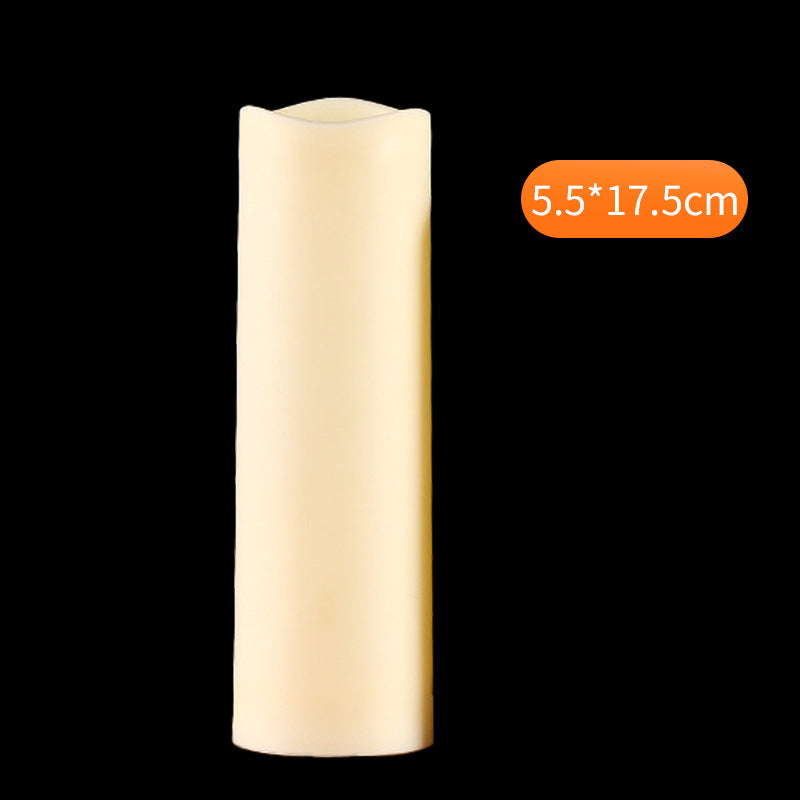 Outdoor waterproof PP LED candle standard 5.5x17.5cm