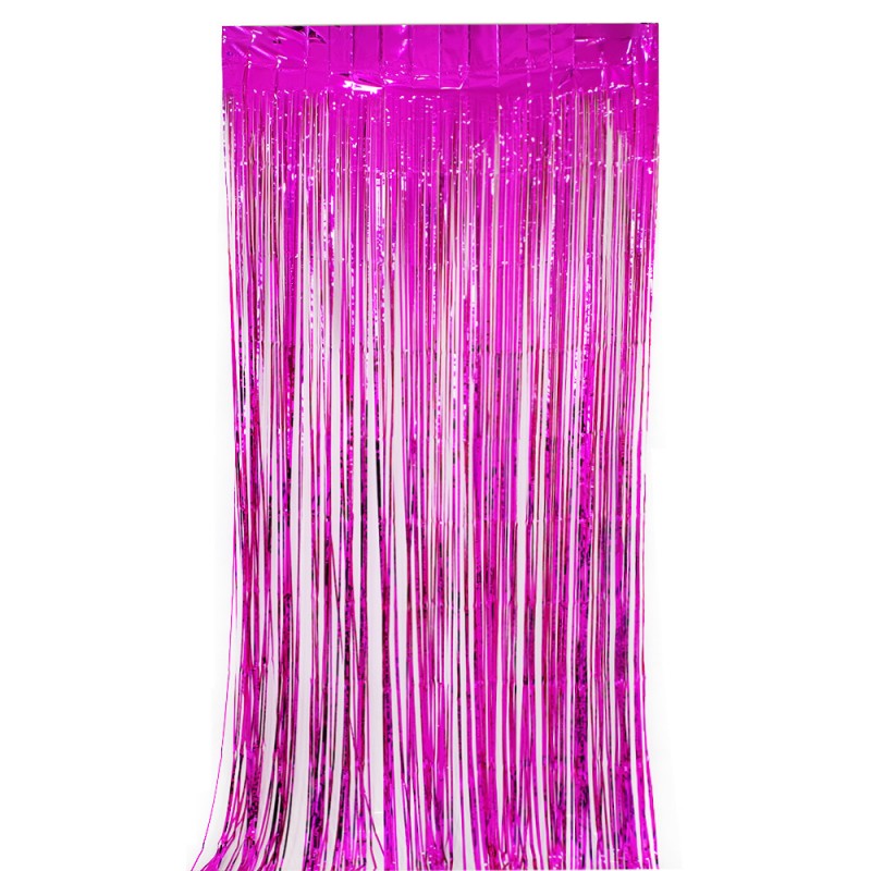 Shiny Tinsel Rain Curtain – Holographic Fringe Door Curtain for Birthday, Wedding & Outdoor Backdrop Decor