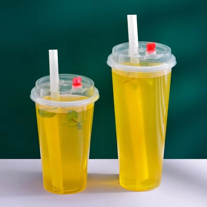 Custom Logo Biodegradable PLA Straws-White Drinking Straws for Bars, 6 Sizes (0.6/1.0/1.2cm)