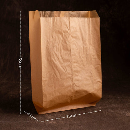 Pinch bottom kraft bag natural brown extra large pouch