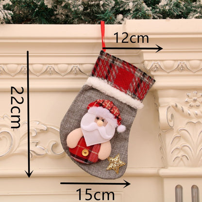 Christmas Stocking & Gift Bag Set – Small Stocking Ornaments for Tree Hanging Decor, Holiday Pouch for Candy & Presents