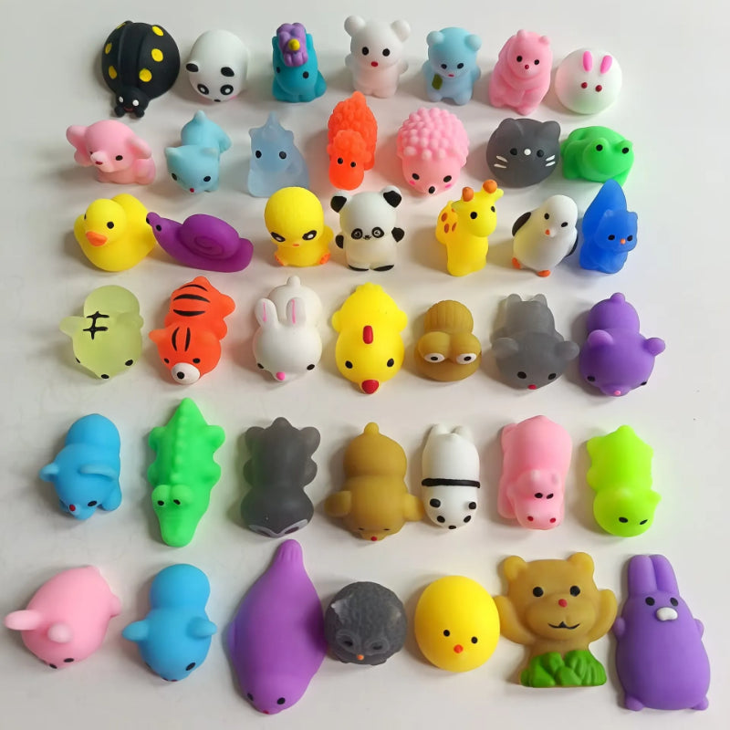 Factory Wholesale Plastic Animal Squishies, Cute Mochi-Style Kawaii Stress Relief Squishy Toys for Bulk Buyers