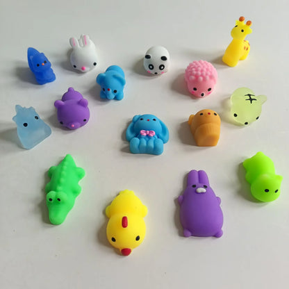 Factory Wholesale Plastic Animal Squishies, Cute Mochi-Style Kawaii Stress Relief Squishy Toys for Bulk Buyers