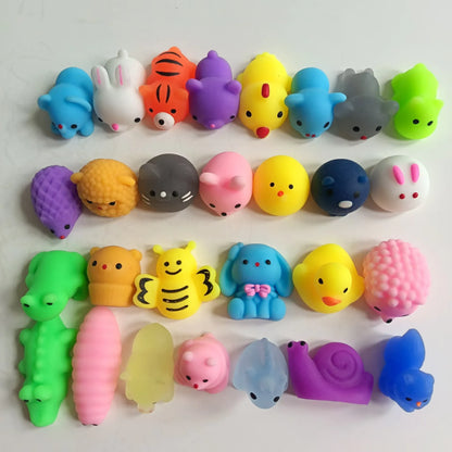 Factory Wholesale Plastic Animal Squishies, Cute Mochi-Style Kawaii Stress Relief Squishy Toys for Bulk Buyers