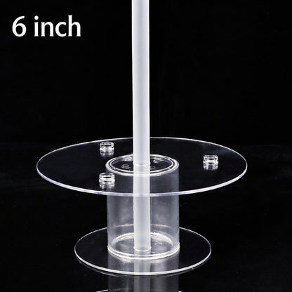 Plastic cake dowel stand - 6-inch wishing tree central support 5-set pack