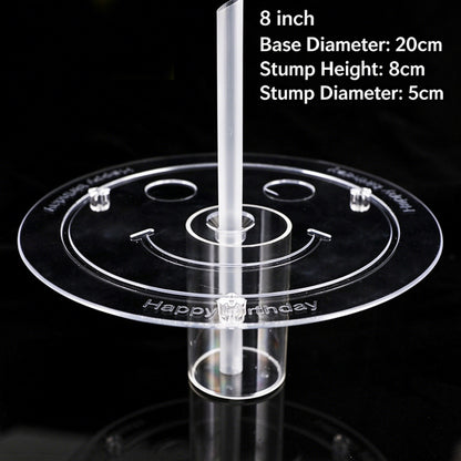 Plastic cake dowel stand - 8-inch wishing tree central support 5-set pack