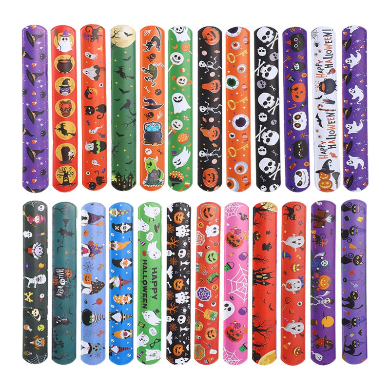 PVC slap bracelet Halloween space galaxy tiered assortment display