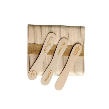 Eco-Friendly Disposable Wooden Ice Cream Sticks - Custom Branding Available