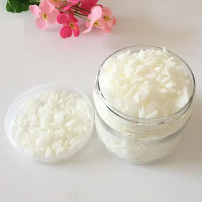 Pure Natural Soy Wax Flakes – Custom Blend Available, 25kg Bulk Bag for Professional Candle Making, Soy Container Wax
