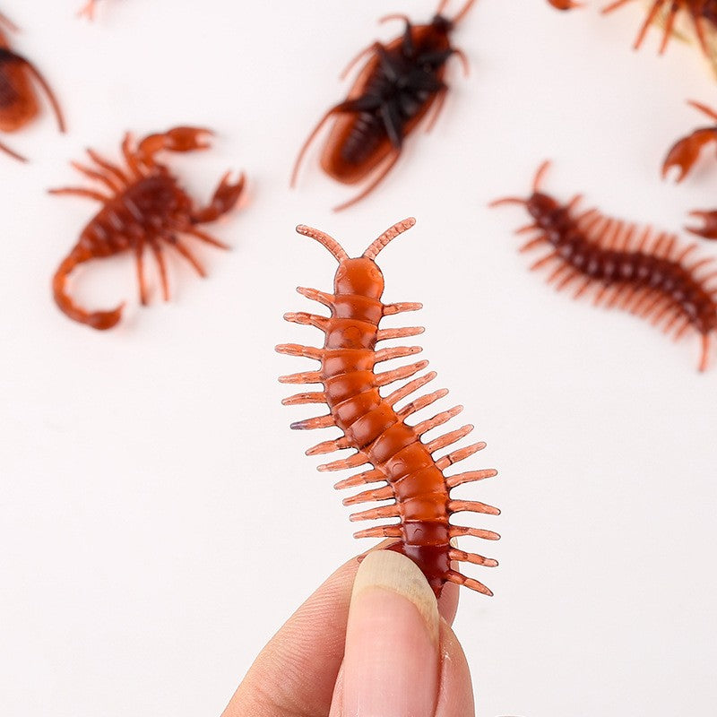 Realistic Fake Cockroach & Bug Prank Toys | Soft Plastic Halloween Gag Props