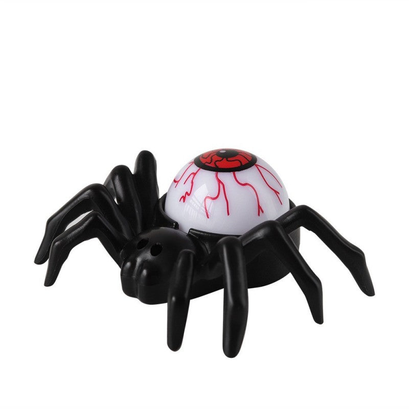 Halloween Spider Lamp & Eyeball Light – LED Flickering Candle, Pumpkin Figurine, Spooky Atmosphere Decor for Haunted House & Party