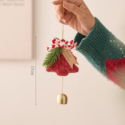 Christmas Bell & Wreath Hanging Ornaments – Tree Decorations Set for Holiday Ambiance, Home & Party Scene