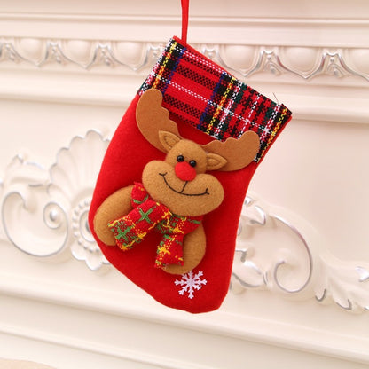 Christmas Stocking & Gift Bag Set – Small Stocking Ornaments for Tree Hanging Decor, Holiday Pouch for Candy & Presents