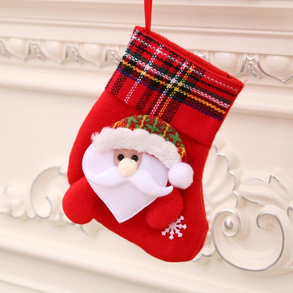 Christmas Stocking & Gift Bag Set – Small Stocking Ornaments for Tree Hanging Decor, Holiday Pouch for Candy & Presents