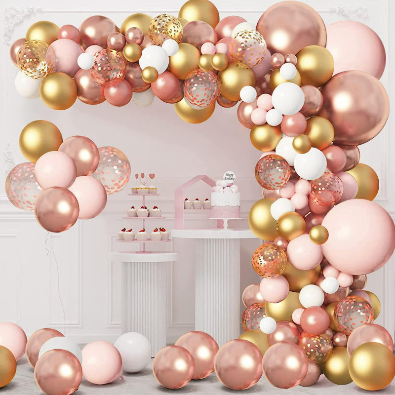 Bride to be balloon kit 134-piece arch garland display