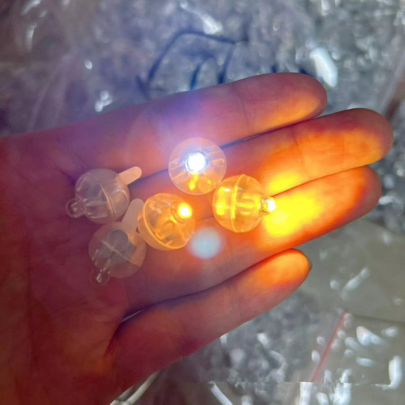 Round Shape Mini LED Balloon Lights, Warm White Wireless Paper Lantern Lamps for Christmas Wedding Party Decorations