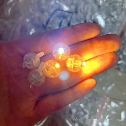 Round Shape Mini LED Balloon Lights, Warm White Wireless Paper Lantern Lamps for Christmas Wedding Party Decorations