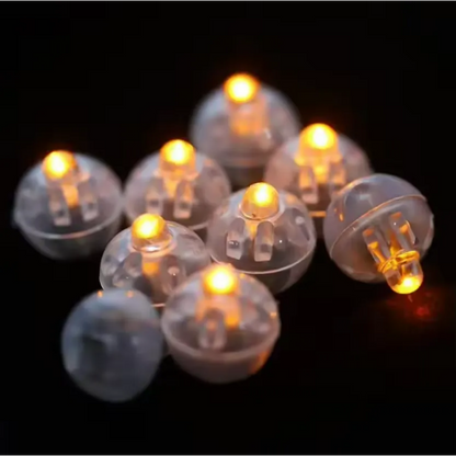Round Shape Mini LED Balloon Lights, Warm White Wireless Paper Lantern Lamps for Christmas Wedding Party Decorations