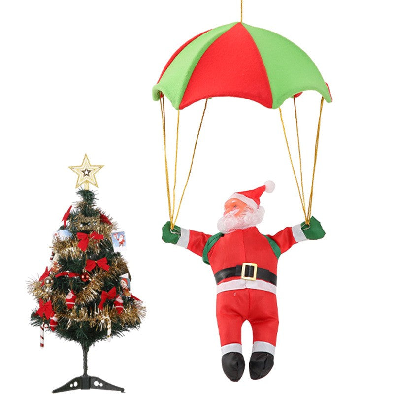 Climbing Santa Claus Doll – Ladder & Rope Hanging Ornament for Christmas Window Display, Festive Home Decoration (One/Two/Three Person, Ladder/Rope, Reindeer/Down Jacket Costume, 25-120cm)