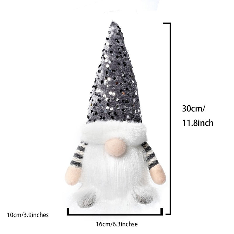 Rudolf Gnome Christmas Decoration – Lighted Gnome Figurine with Lantern, Premium Quality for Mantel, Shelf & Holiday Gift Exchange