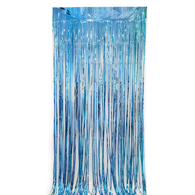 Shiny Tinsel Rain Curtain – Holographic Fringe Door Curtain for Birthday, Wedding & Outdoor Backdrop Decor