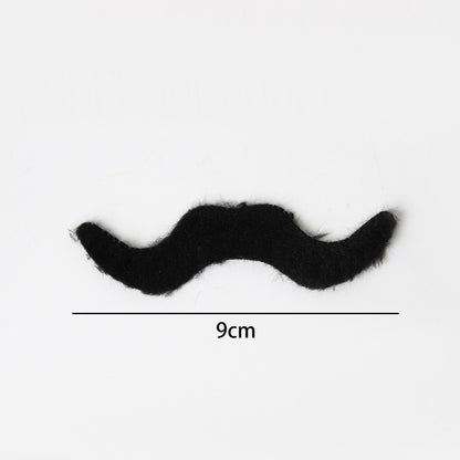 Halloween Fake Mustache & Beard Set – Costume Facial Hair for Adults, Funny Photo Booth Prop, Masquerade Party Supplies