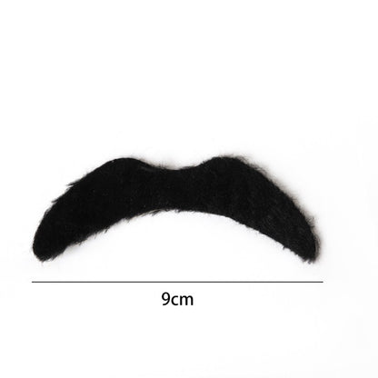 Halloween Fake Mustache & Beard Set – Costume Facial Hair for Adults, Funny Photo Booth Prop, Masquerade Party Supplies