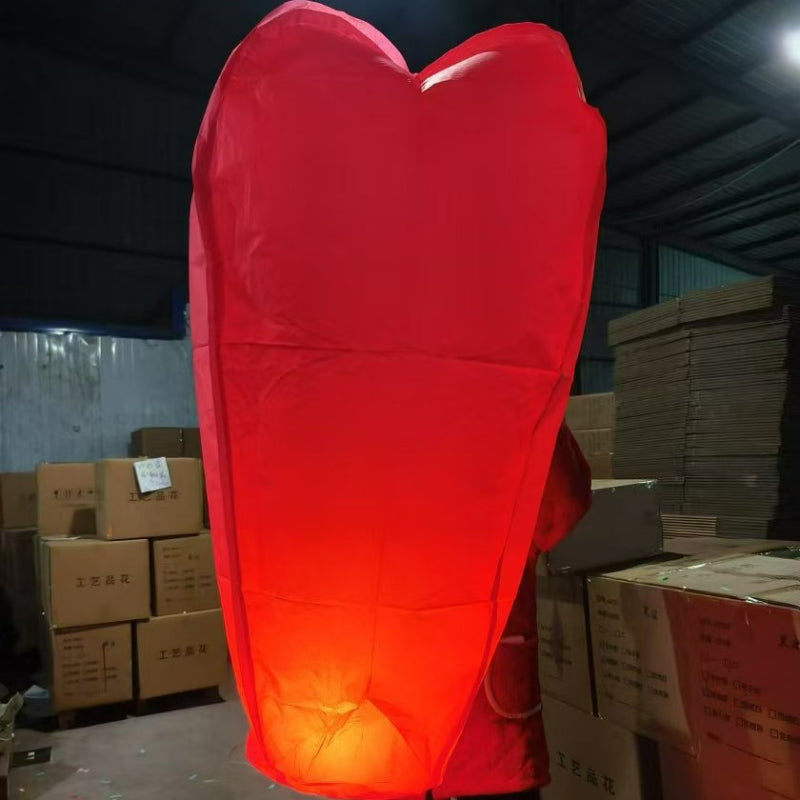 Wholesale 3.5M Sky Lantern, Thickened Flame Retardant Chinese Wish Lantern, Four-Color Tail for New Year