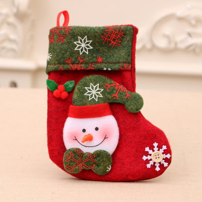 Christmas Stocking & Gift Bag Set – Small Stocking Ornaments for Tree Hanging Decor, Holiday Pouch for Candy & Presents