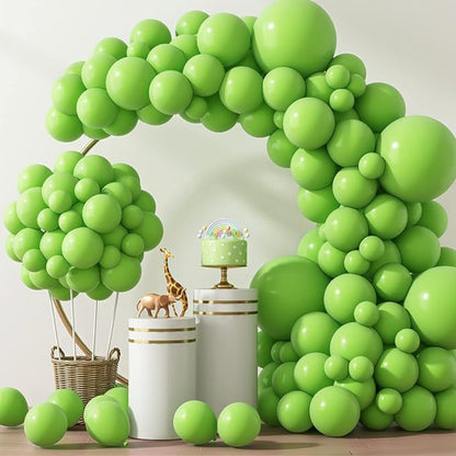 Balloon garland kit bright lime green festive arch arrangement