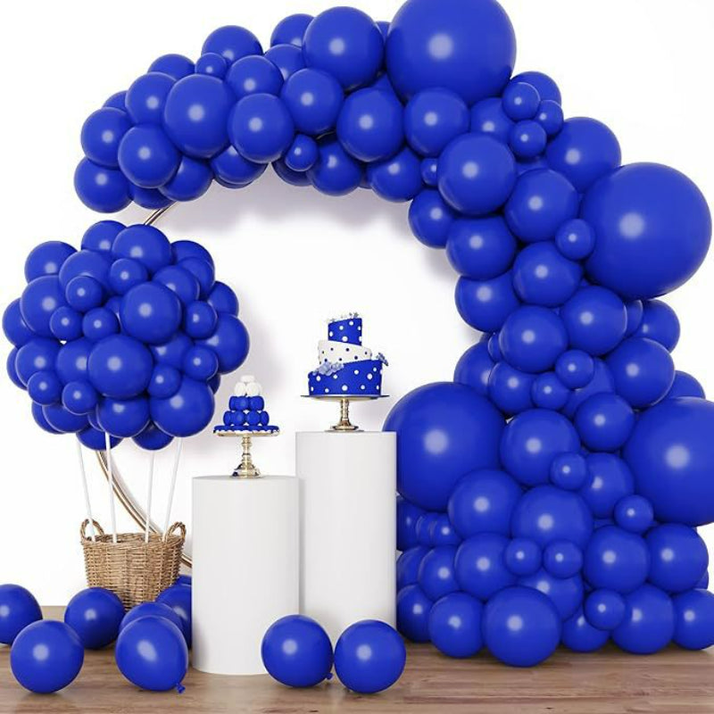 Balloon garland kit deep navy blue milestone celebration arch