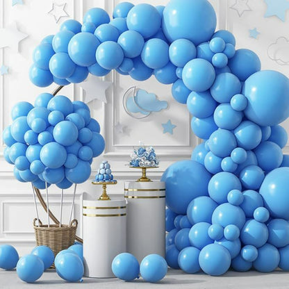 Balloon garland kit baby blue arch setup for parties