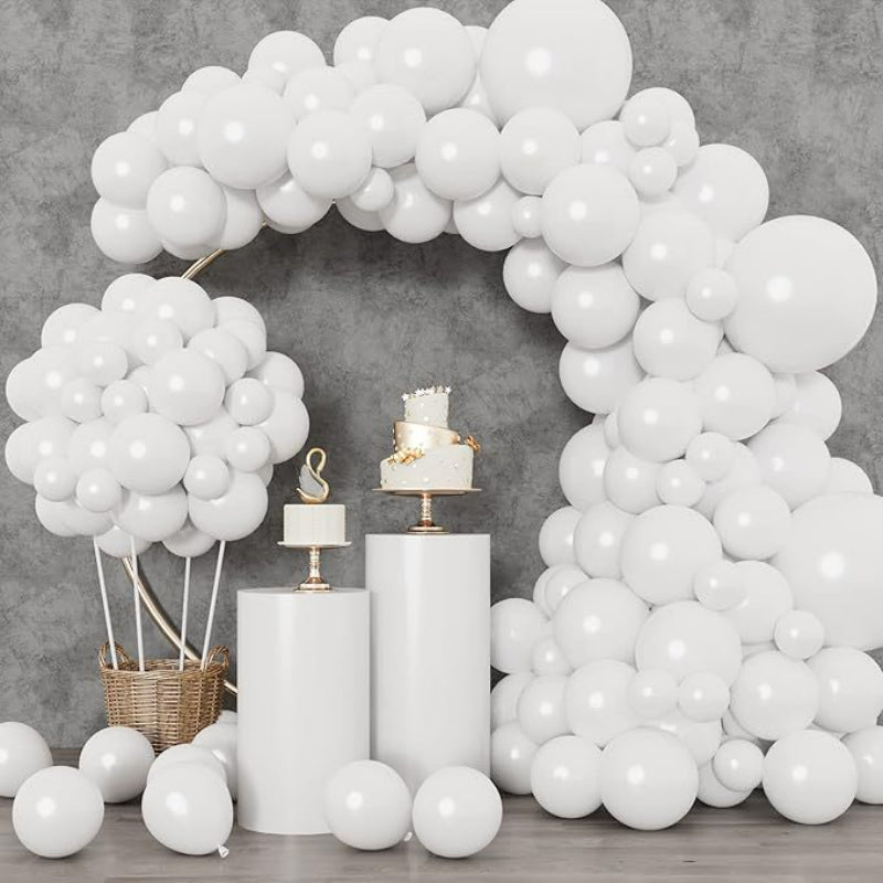 Balloon garland kit pure white bridal wedding arch display