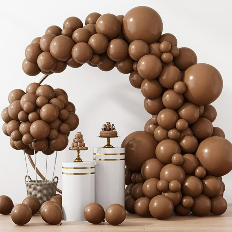 Balloon garland kit teddy bear brown arch for events