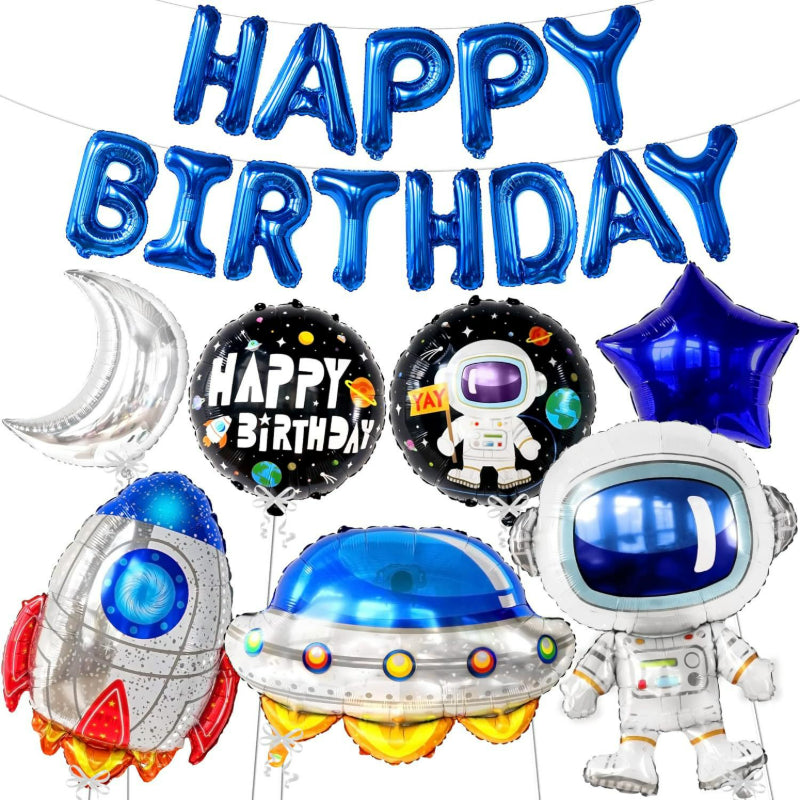 Space astronaut balloon kit birthday foil balloons parts chart