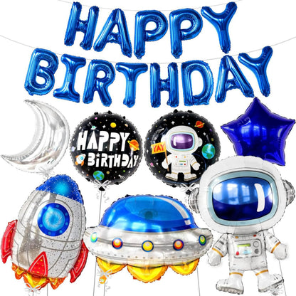 Space astronaut balloon kit birthday foil balloons parts chart