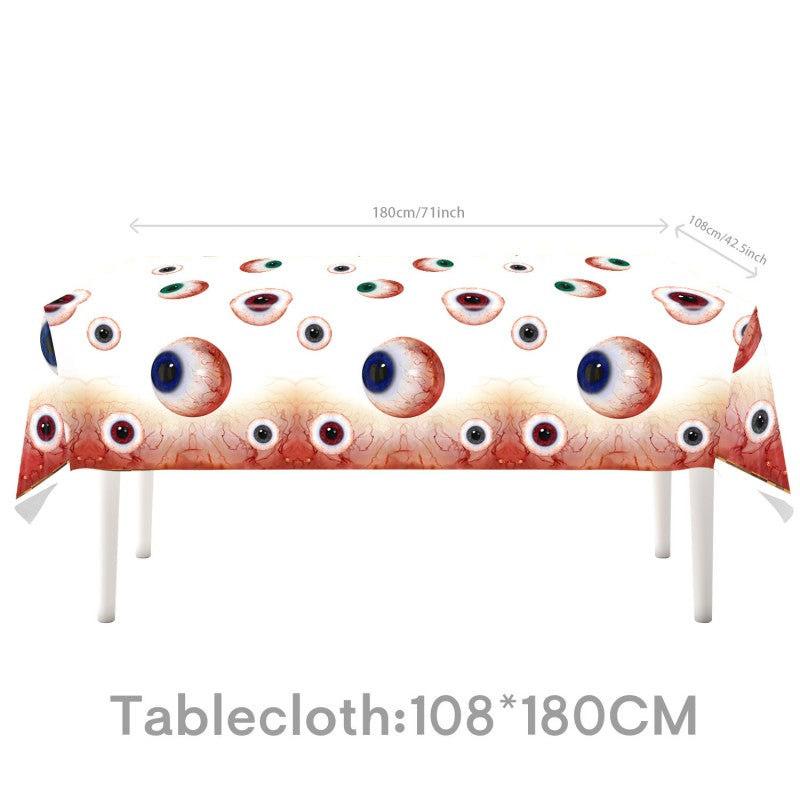 Big Eye Themed Party Decoration Set | Birthday & Halloween Supplies | Tableware & Garland Kit