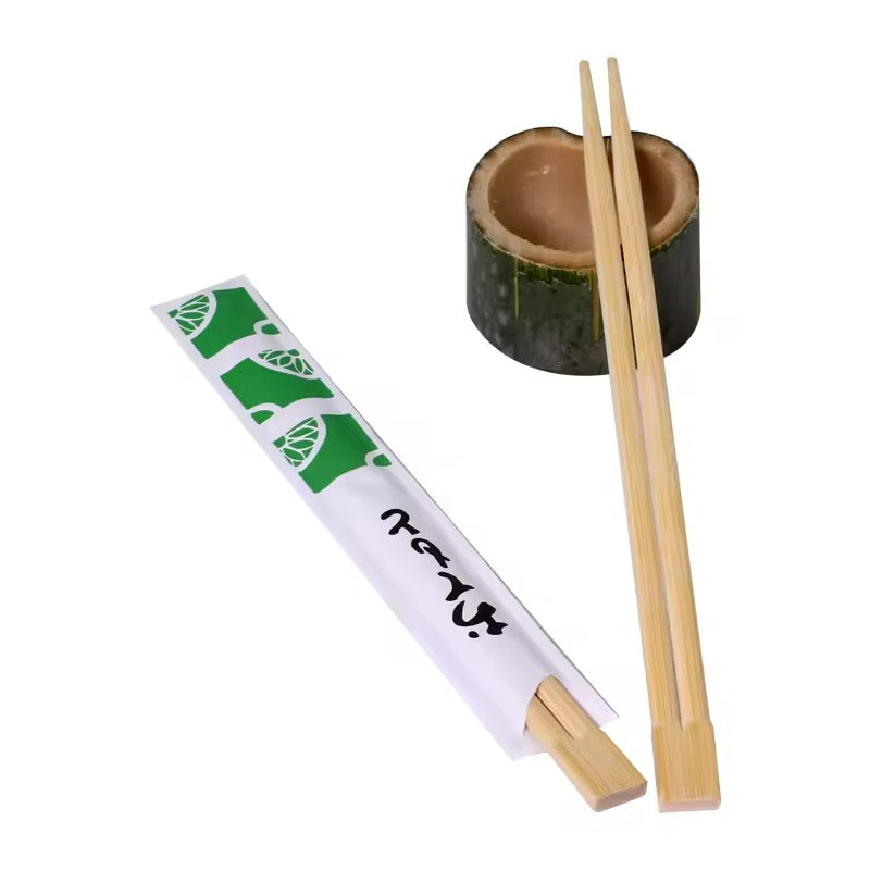 Wholesale Customizable Twin Bamboo Chopsticks for Takeout & Catering
