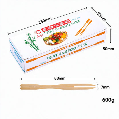 Bamboo fruit pick seven hundred fifty pack dispenser carton