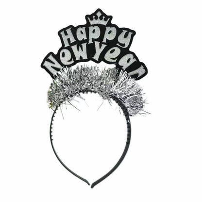 Happy New Year Headband, Fringe Photo Booth Prop for NYE Party Decor