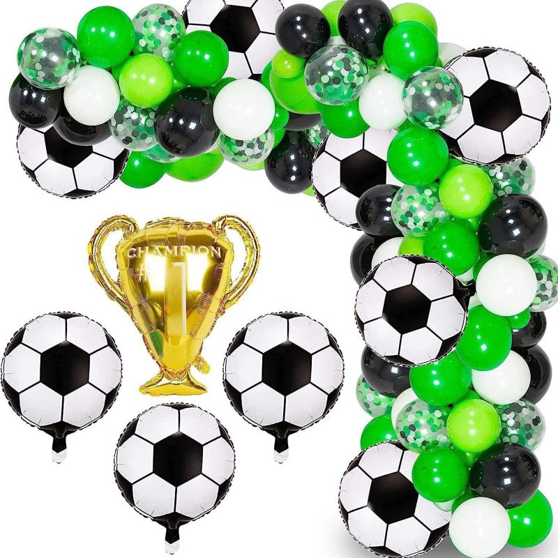 Soccer Balloon Garland Kit – World Cup Themed Latex Balloon Set for Kids Birthday Party, Sports Fan Celebration & Game Day Decor