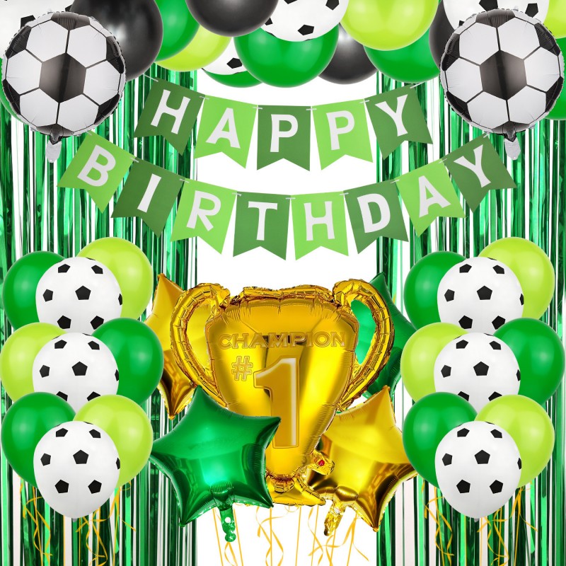 Soccer Balloon Garland Kit – World Cup Themed Latex Balloon Set for Kids Birthday Party, Sports Fan Celebration & Game Day Decor