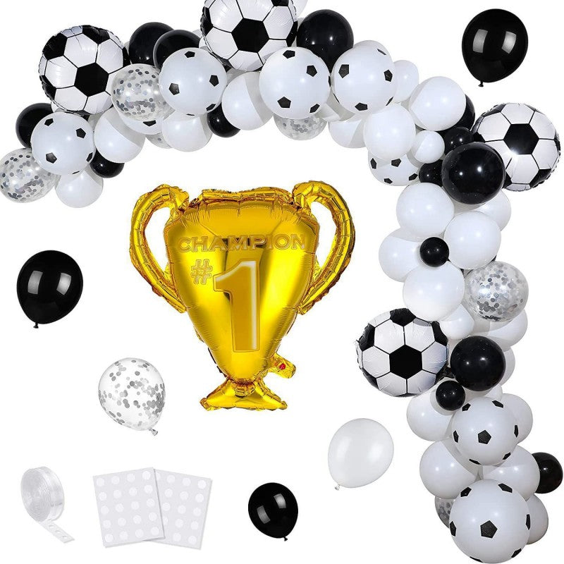 Soccer Balloon Garland Kit – World Cup Themed Latex Balloon Set for Kids Birthday Party, Sports Fan Celebration & Game Day Decor