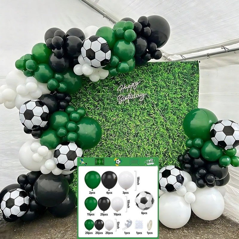 Soccer Balloon Garland Kit – World Cup Themed Latex Balloon Set for Kids Birthday Party, Sports Fan Celebration & Game Day Decor