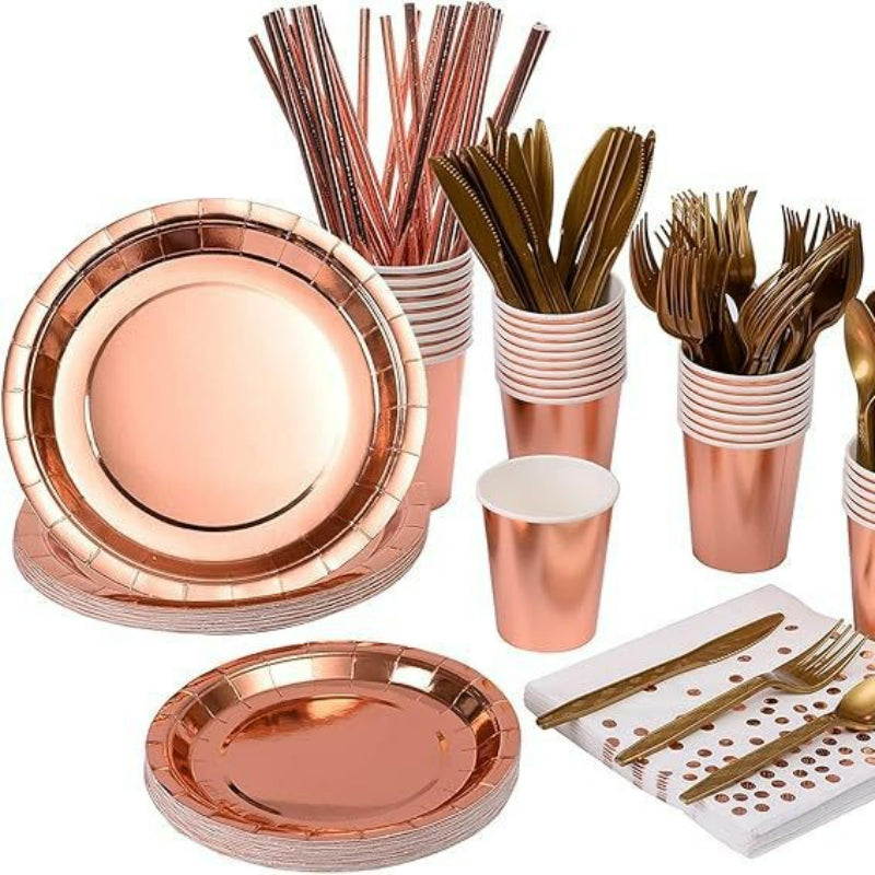 Iridescent Holographic Party Tableware Set – Disposable Rainbow Plates, Cups & Napkins for Birthday, Wedding & Baby Shower Decor