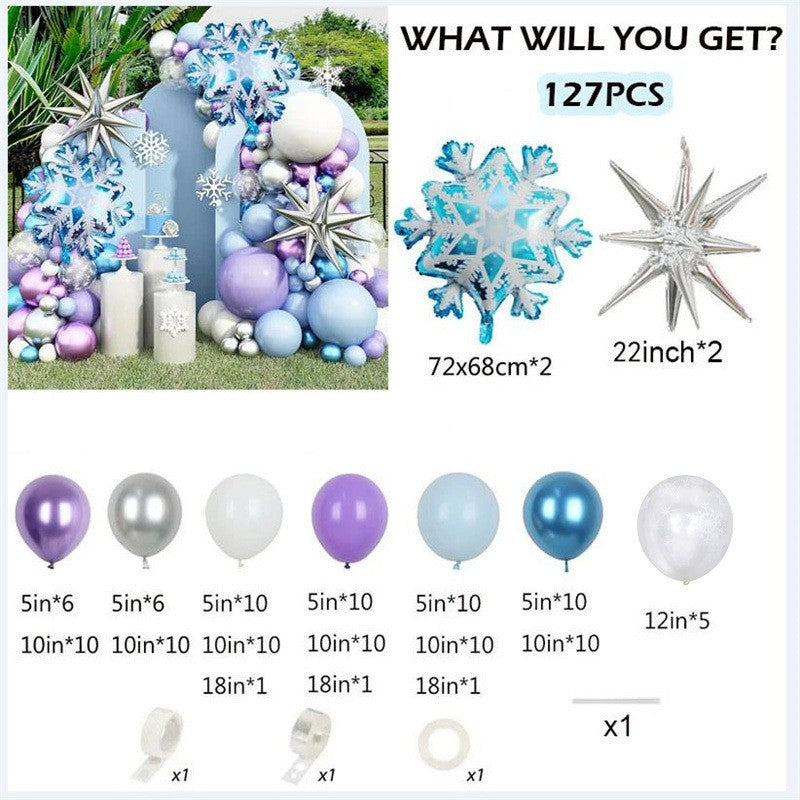 Exploding Star Foil Balloon Garland Kit – Thickened Latex & Star Balloon Chain Set for Party Arch, Birthday, Wedding & Graduation Decor