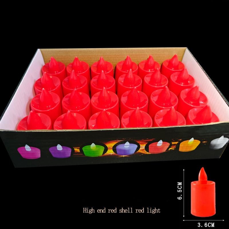 LED Electronic Simulation Candle – Flameless Flickering Tea Light for Wedding, Birthday Party, Holiday Home Decor & Event Ambiance