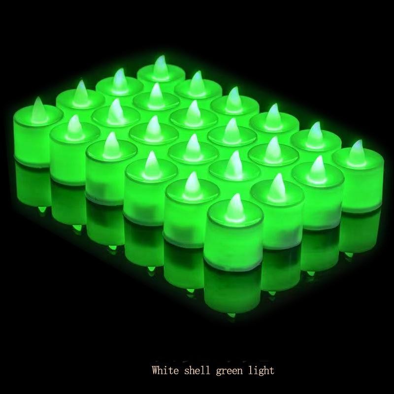LED Electronic Simulation Candle – Flameless Flickering Tea Light for Wedding, Birthday Party, Holiday Home Decor & Event Ambiance