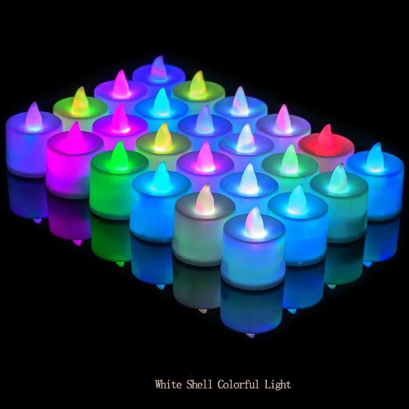 LED Electronic Simulation Candle – Flameless Flickering Tea Light for Wedding, Birthday Party, Holiday Home Decor & Event Ambiance