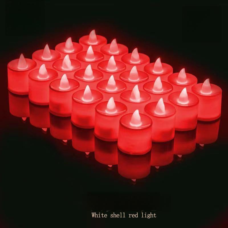 LED Electronic Simulation Candle – Flameless Flickering Tea Light for Wedding, Birthday Party, Holiday Home Decor & Event Ambiance